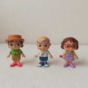 Moonbug Cocomelon Figurine Toys - Lot of 3